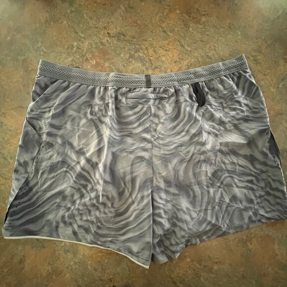 VRST Mens 5" Velocity Run Shorts Ripple Grey Lava‎ XXL - Picture 2 of 8
